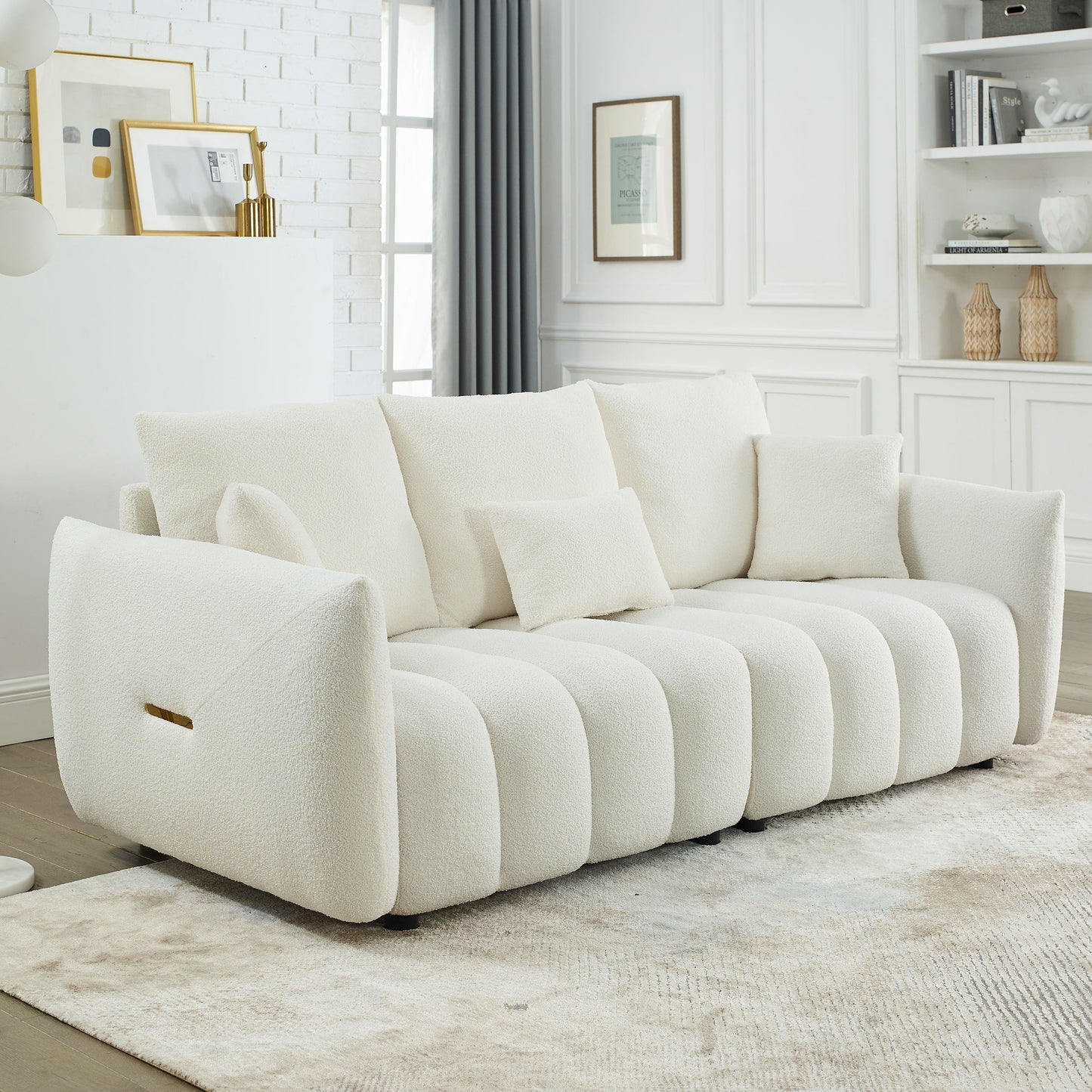 The Bellamy Sofa — Ivory Boucle