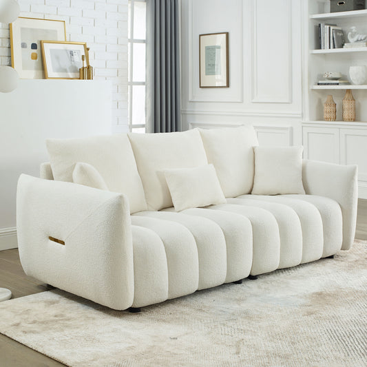 The Bellamy Sofa — Ivory Boucle